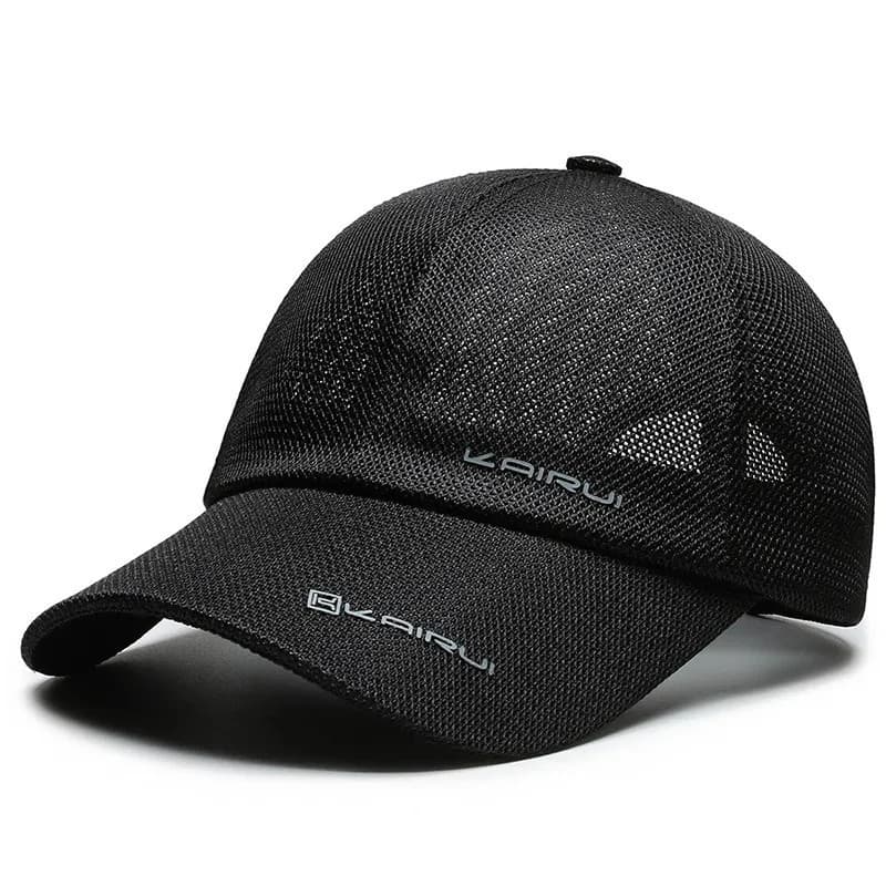 Boné Unissex de Malha Respirável – Boné trucker ajustável com proteção solar, design vintage, adequado para atividades 4
