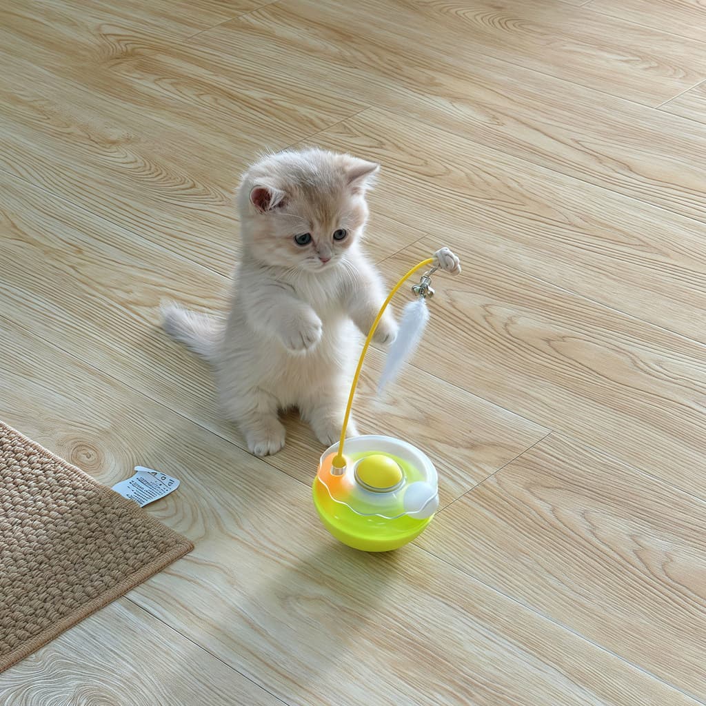 Gatinho brinquedo Tumbler provocando gato vara gato auto-feliz alívio do tédio provocando gato ferramenta útil Catnip bo