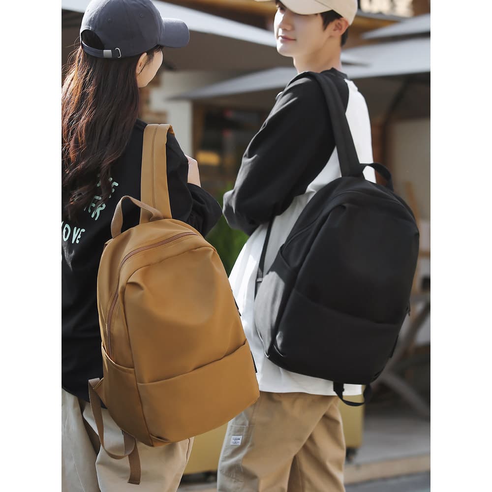 Simples cor sólida ins estilo high-End mochila feminina do ensino médio estudante universitário mochila feminina leve re