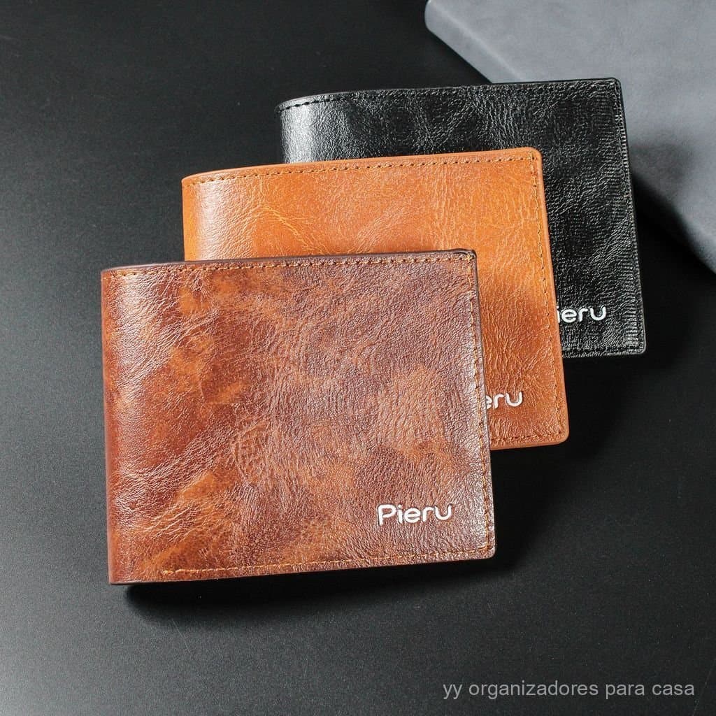 [Promoção] Nova carteira masculina, carteira de PU resistente ao fogo, oferta de mercado de rua, carteira masculina de c