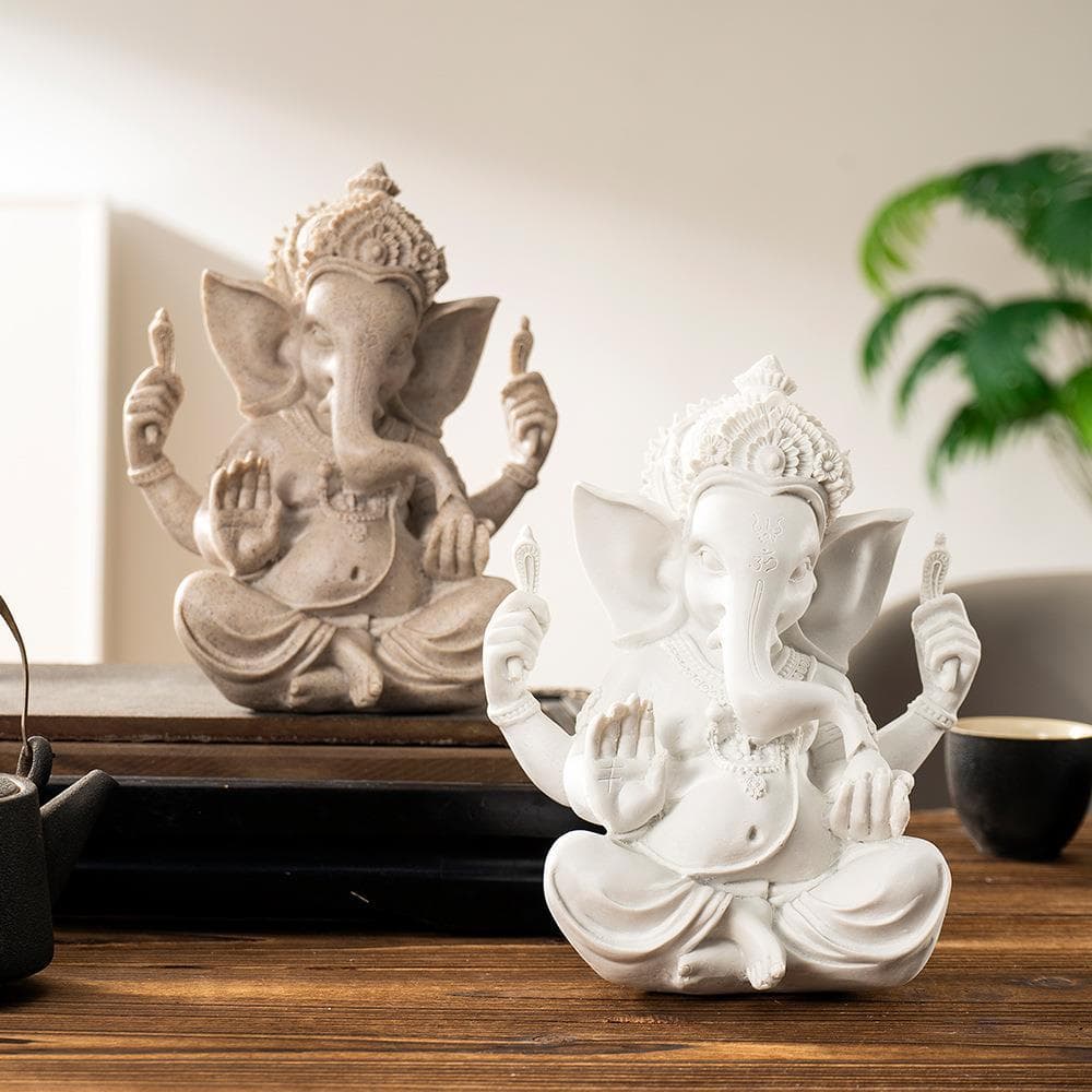 Sudeste asiático cabeça de elefante indiano deus resina ornamentos arenito resina artesanato decoração para casa elefant
