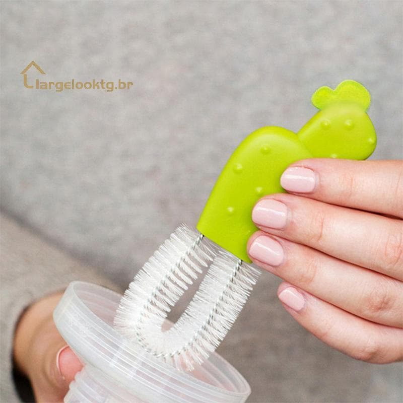 Kit De Limpeza De Mamadeiras Cactusplete Conjunto De Escova De Mamadeira E Canudo Sem BPA