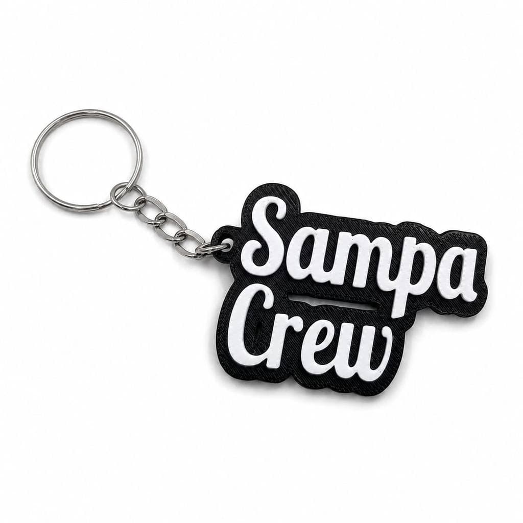 Chaveiro Personalizado 2 Cores Fã Grupo Sampa Crew