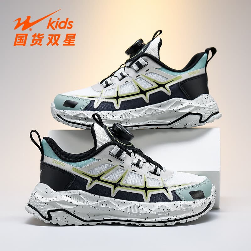 Dupla estrela menino sapatos esportivos 2026 primavera outono novo estilo Campus menino sapatos casuais crianças corrend