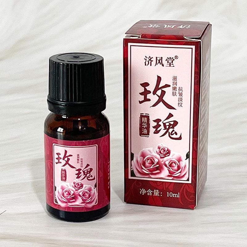 Jifengtang Rose Óleo Essência Antirrugas Óleo Puro Anidro Pele Nutritiva com Óleo Planta Facial Óleo Essencial Hidratant