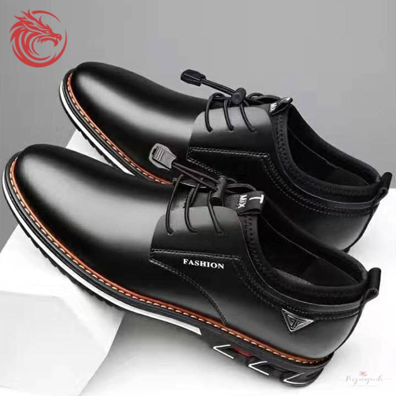 Sapatos Sociais Masculinos de Couro Bovino, Sapatos Britânicos Confortáveis de Cano Baixo, Casuais 378 3711 3821