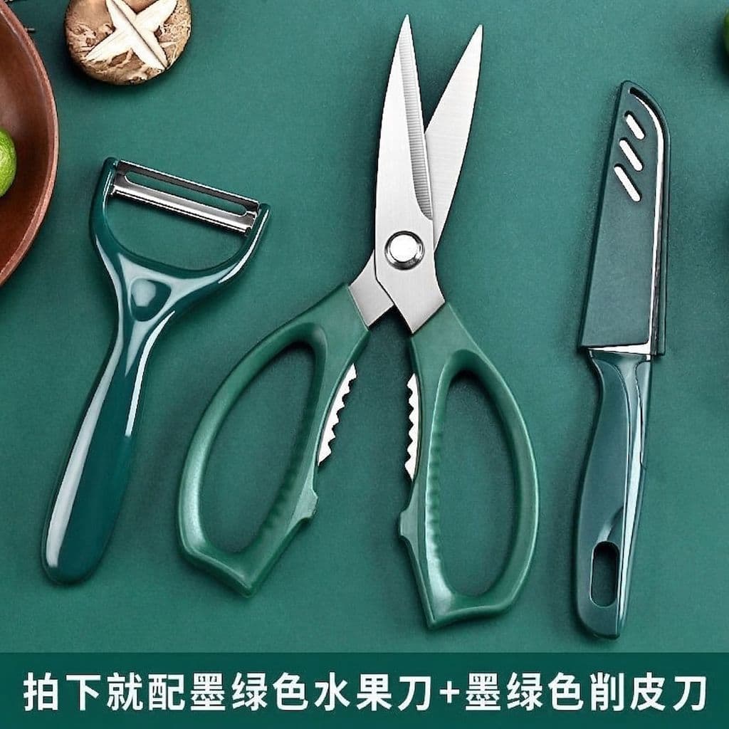Tesoura de cozinha poderosa de aço inoxidável para matar peixes, tesoura de cozinha doméstica, osso de frango, multifunc