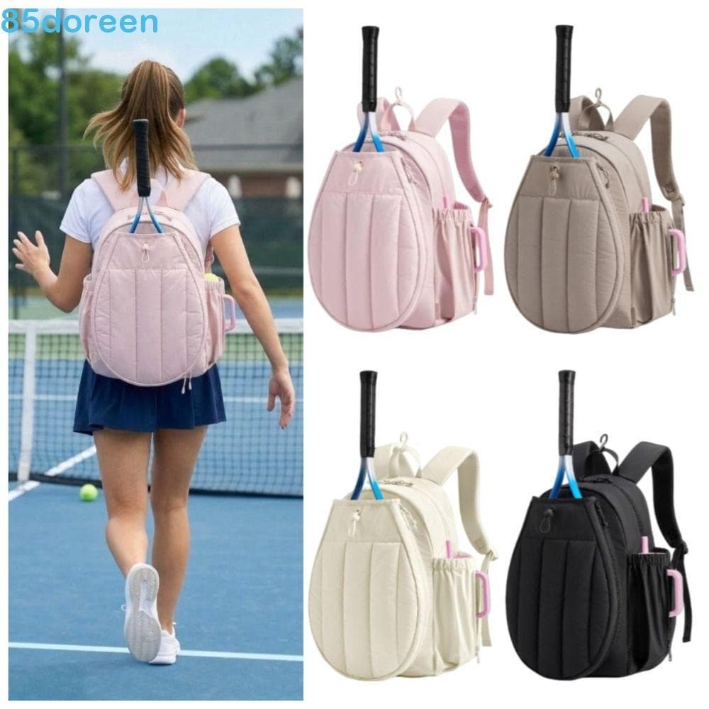 Mochila De Tênis , Bolsa De Raquete Ajustável De Grande Capacidade Pickleball Confortável À Prova D'água 20L