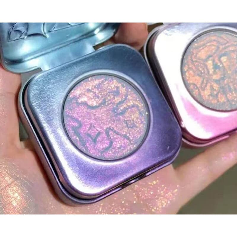Romanticbeauty camaleão prato de alto brilho clavícula fino Glitter corpo rosto perolado fosco alto brilho três mudança