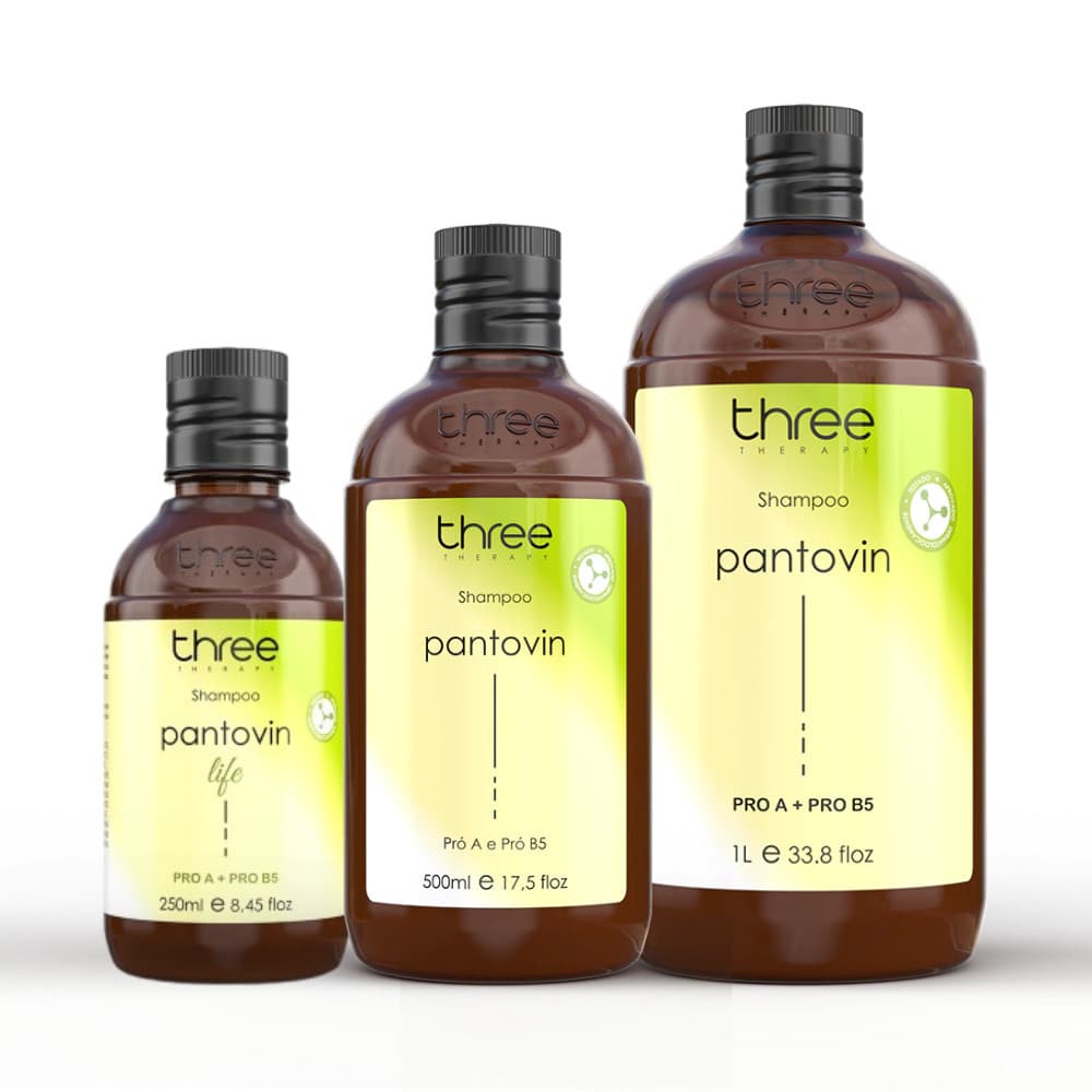 Shampoo Pantovin Tradicional Three Therapy Fortalecimento Crescimento Antiqueda