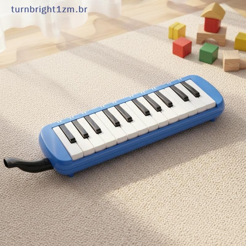 zm 32 Teclas Melódica Com Saco Pianica Bocal Gaita Boca Órgão Iniciante Instrumento Musical Presentes Do Miúdo BR