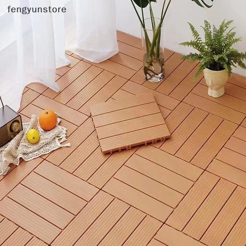 Plástico De Madeira Reciclável Resistente DIY Interloing De Tiles Pisos Internos E Externos À Prova D'água
