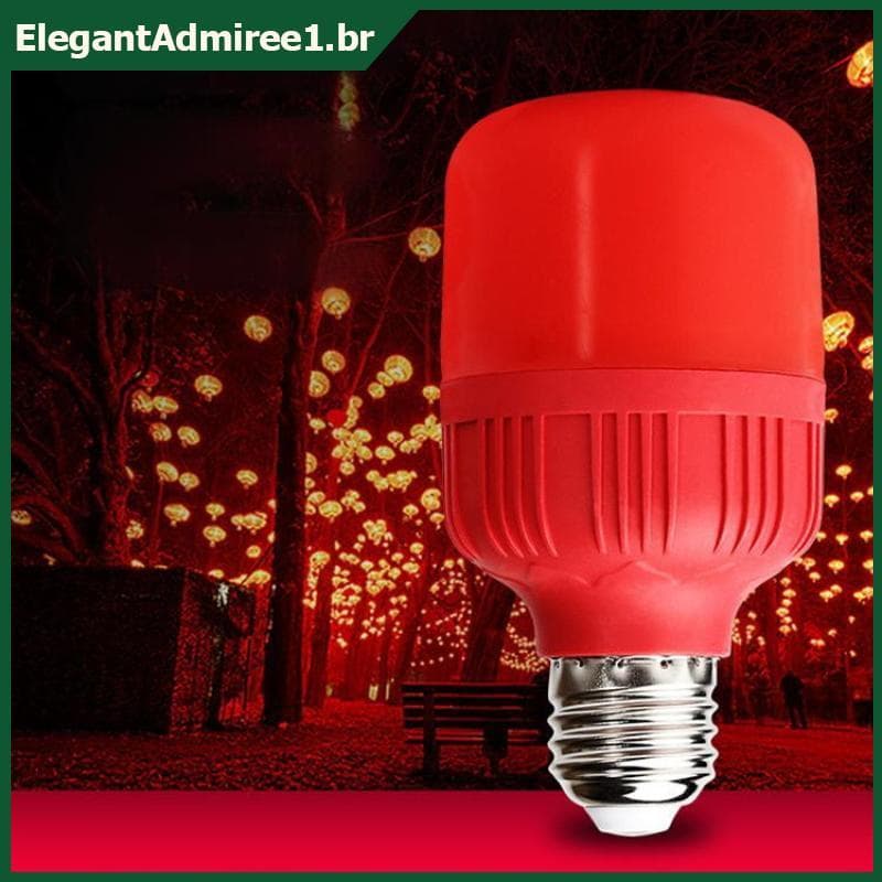 Lâmpada LED Vermelha De Alta Potência ELEGA E27/B22 5-30W Luzes Festivas Brilhantes De Natal