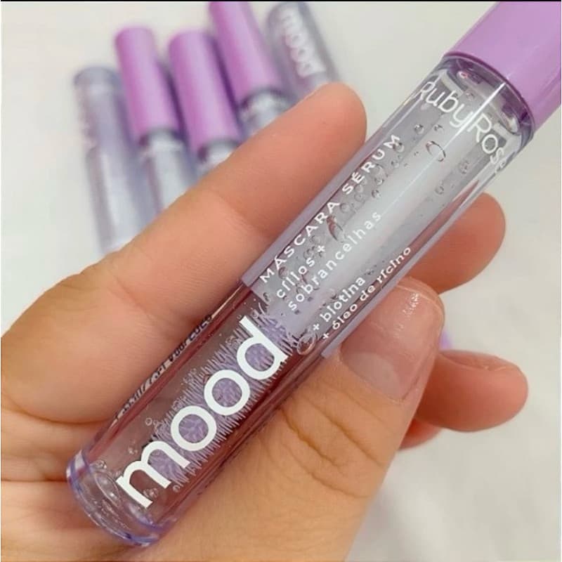 Máscara de Cílios e Sobrancelhas Sérum Efeito Natural e Hidratante Feels Mood Ruby Rose 3.8ml