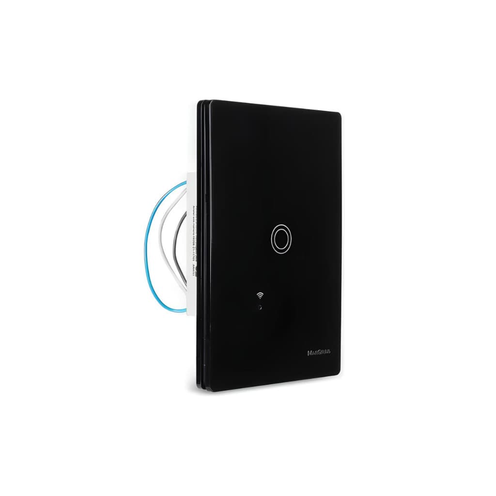 INTERRUPTOR INTELIGENTE MARGIRIUS SMART LINK TOUCH 1 TECLA PRETO BIVOLT