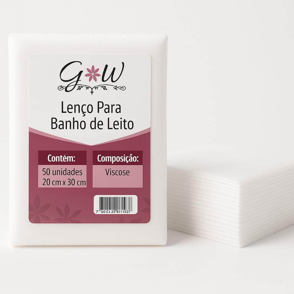 LENÇO CORPORAL BANHO LEITO IDOSO HIGIE PANO TOALHA 100 UN