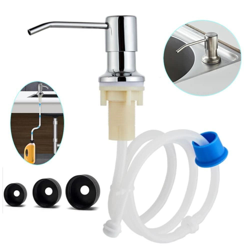 DISPENSER EMBUTIR COM MANGUEIRA FLEXIVEL GALAO DOSADOR INOX