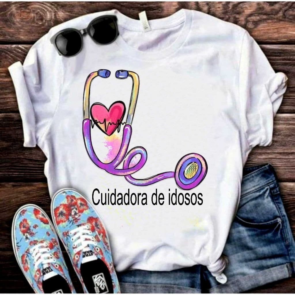 Camisa Camiseta T-Shirt Blusa Cuidadora YFV R DR