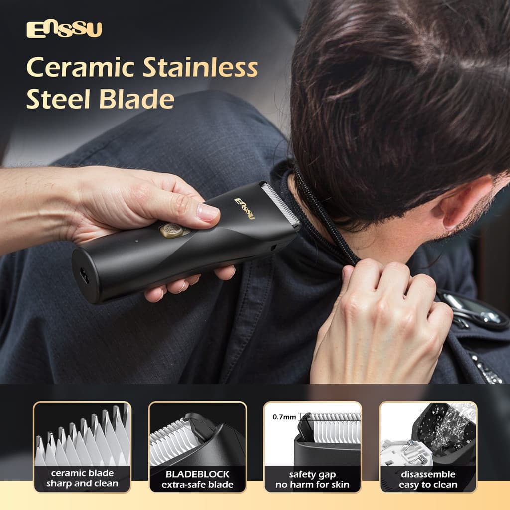 Barbeador Elétrico Masculino Impermeável Recarregável Virilha Peito Costas