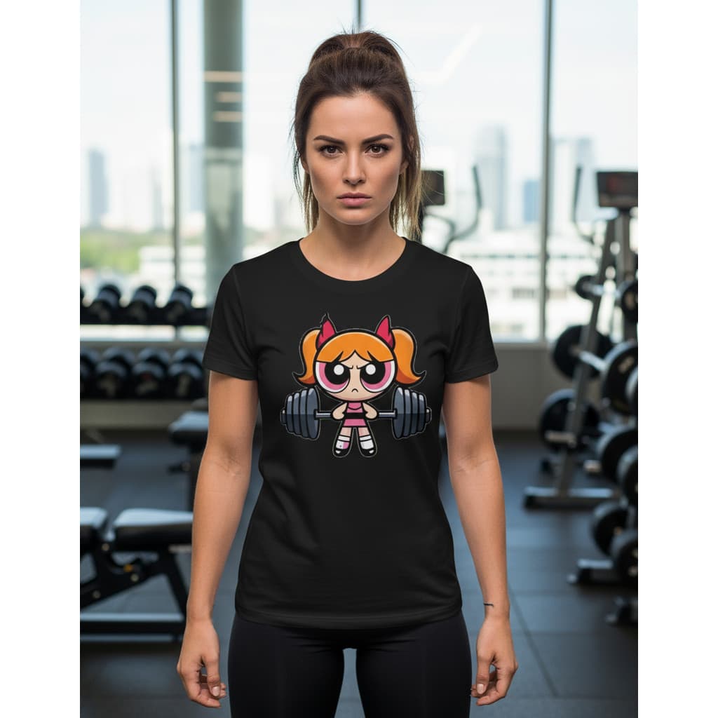Camiseta Feminina Basica Algodão  Gym Academia Top Florzinha