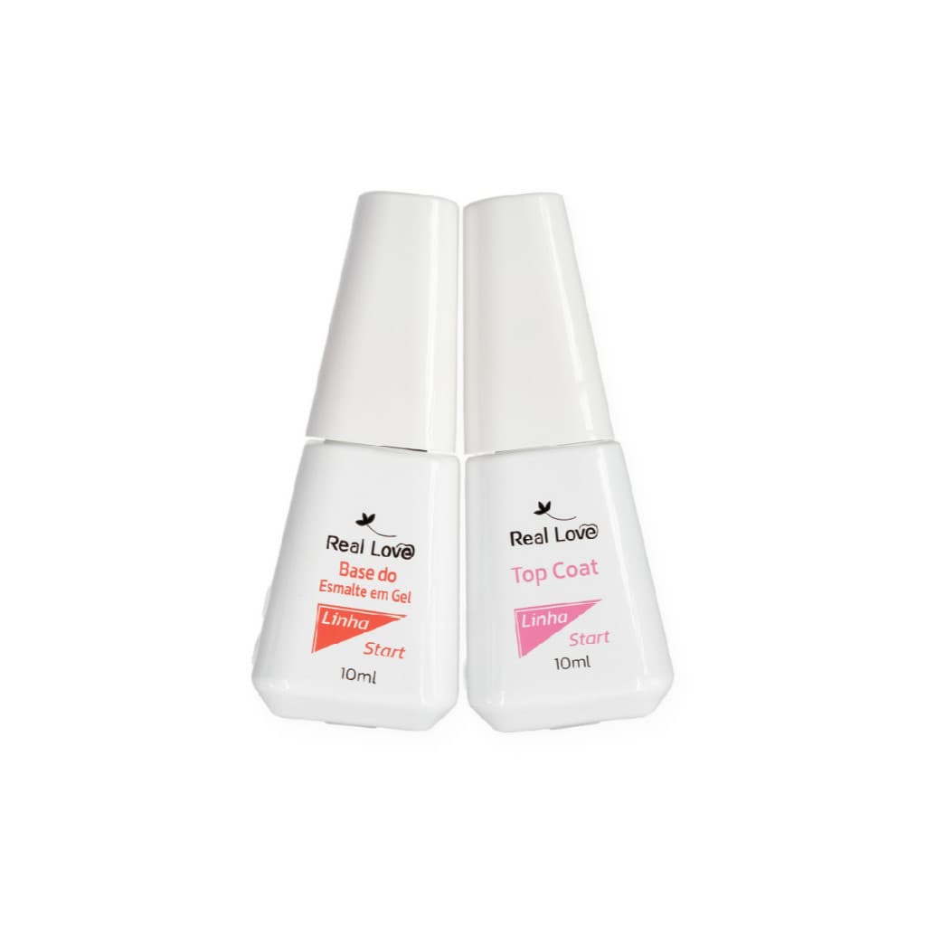 Kit Preparadores 2 Unidades Base + Top Coa 10ml Linha Start - Real Love
