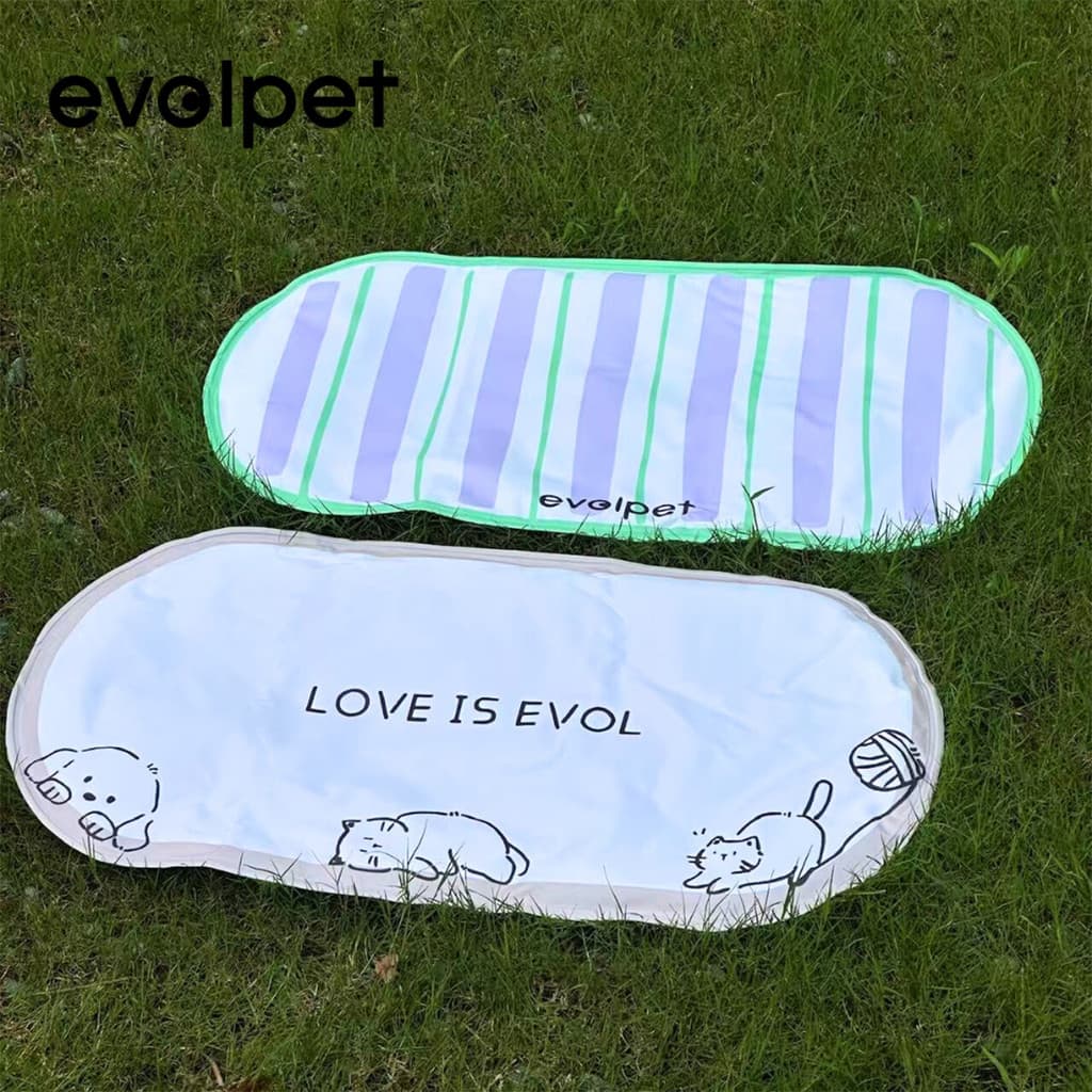 Evolpet almofada de gelo para animais de estimação, cachorro, gato, verão, fresco, rápido, fresco, almofada legal, carri