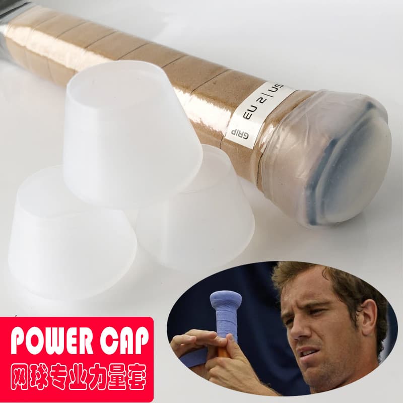 Capa de aperto para raquete de tênis, capa traseira de Silicone, acessórios para alça de raquete de Badminton, capa de e