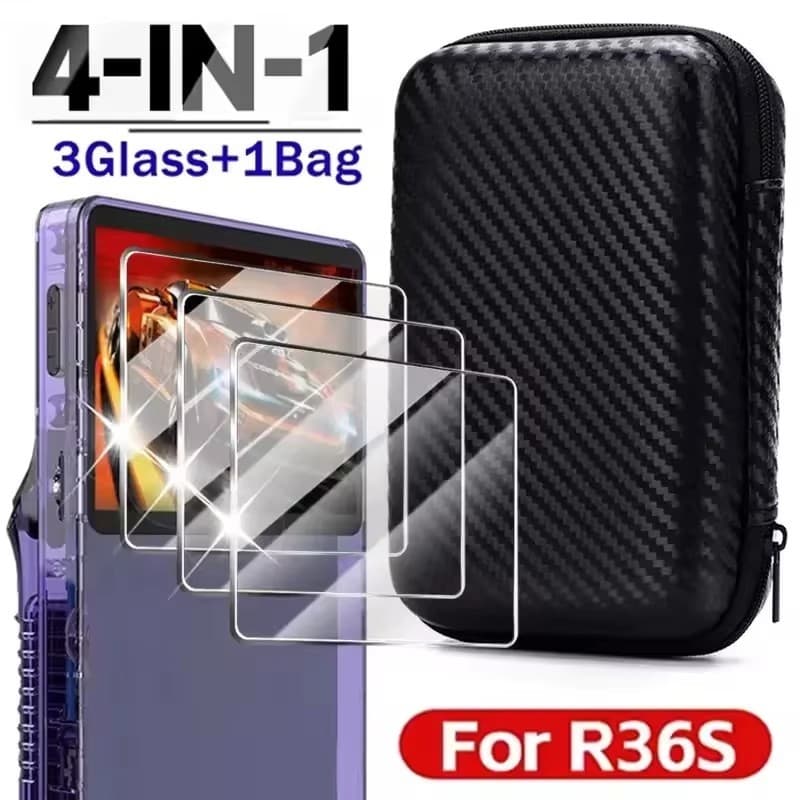 Para R36S R35S RGB20S Ultra Game Console Saco De Armazenamento-Evo EVA Casca Dura Anti Pressão À Prova Dwaterproof Água