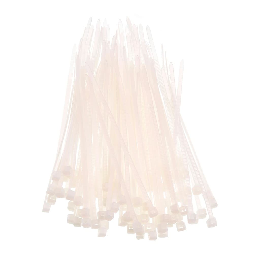Abraçadeira de nylon 2,5X100 MM branco 100 unidades bemfixa enforca gato