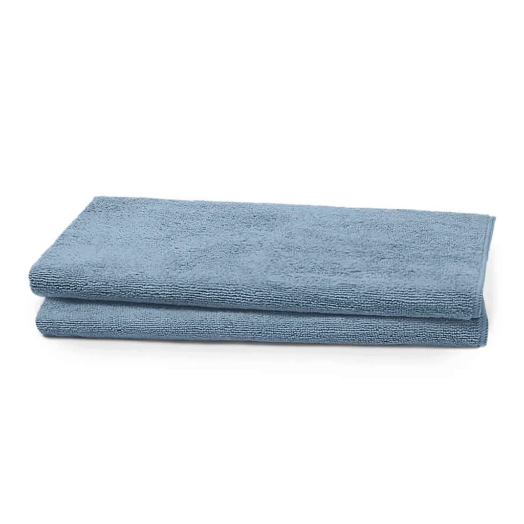 Kit Pano Multiuso KazzaVip Enxuga e Limpa Microfibra 85% Poliéstere15% Poliamida Cooking Cleaner 2 Peças Indigo