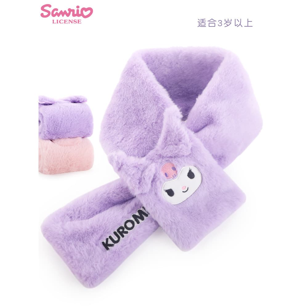 Kuromi cachecol infantil outono inverno cachecol para meninas quente novo estilo inverno cachecol de bebê capa de gola d