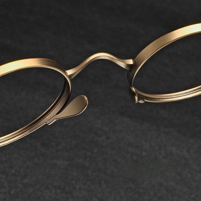Armações De Óculos Japonês Puro Titânio Armação Artesanal Retro Oval Redondo Masculino Feminino Leitura