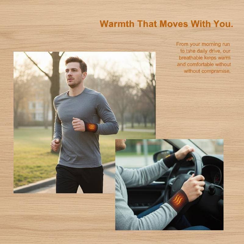 Warmwing Autoaquecimento 1 Peça Cinta De Suporte De Pulso Alça Ajustável Manga Envoltória Para Exercícios De Ginástica E