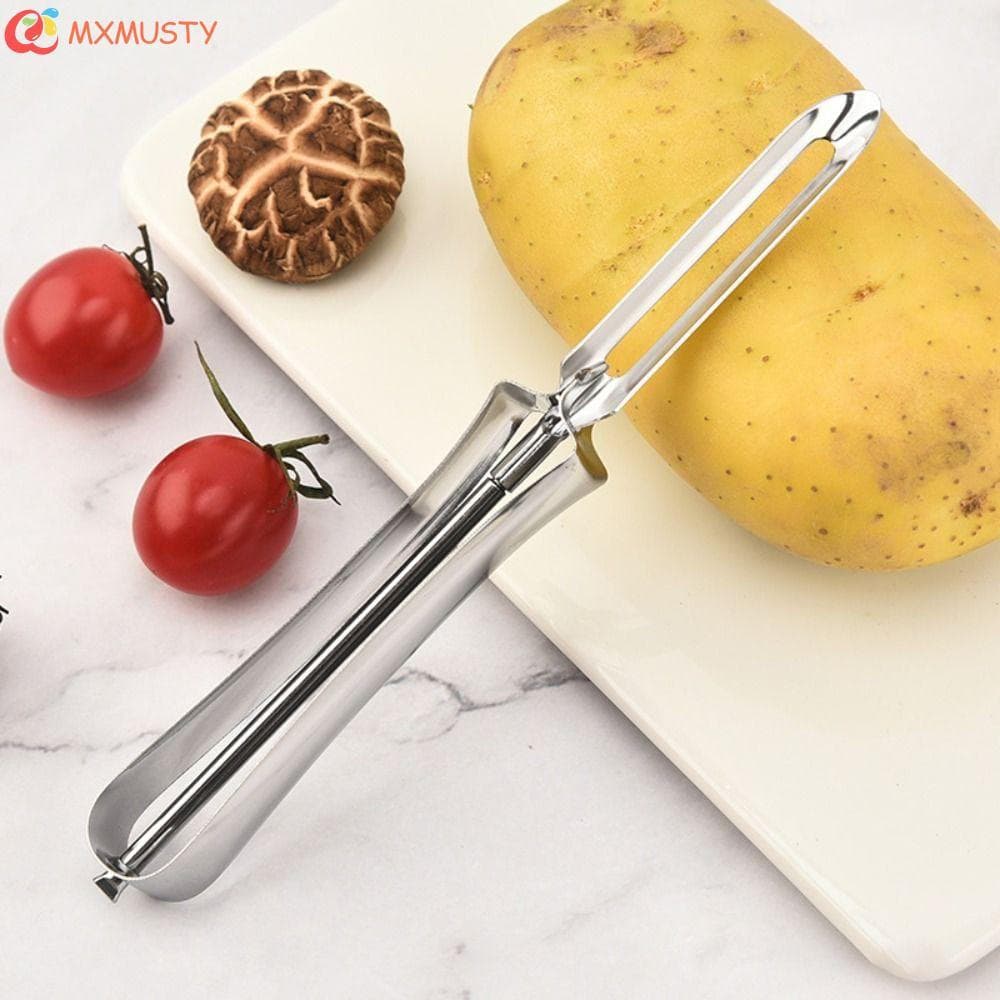 Descascador De Vegetais MXMUSTYZA , Frutas Em Aço Inoxidável Forma De I , Ralador Afiado Ergonômico