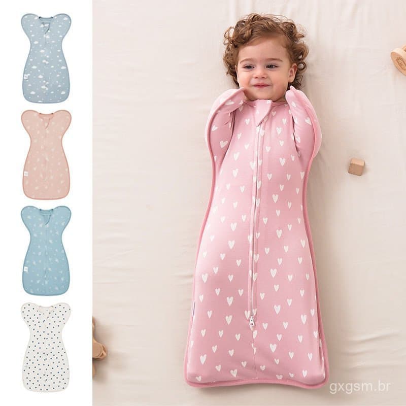 & lt ; Insular gt Saco De Dormir Anti-Choque Em Estilo Renderizado Para Bebês , Feito De Algodão Puro , Tecido De Toalha