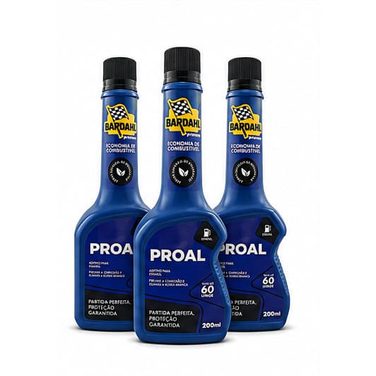 ADITIVO BARDAHL PROAL / ETANOL 200ML - 3 UNIDADES
