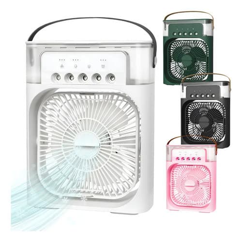 Mini Ar Condicionado Climatizador Ar Ventilador Umidificador Cor Preto 127/220v