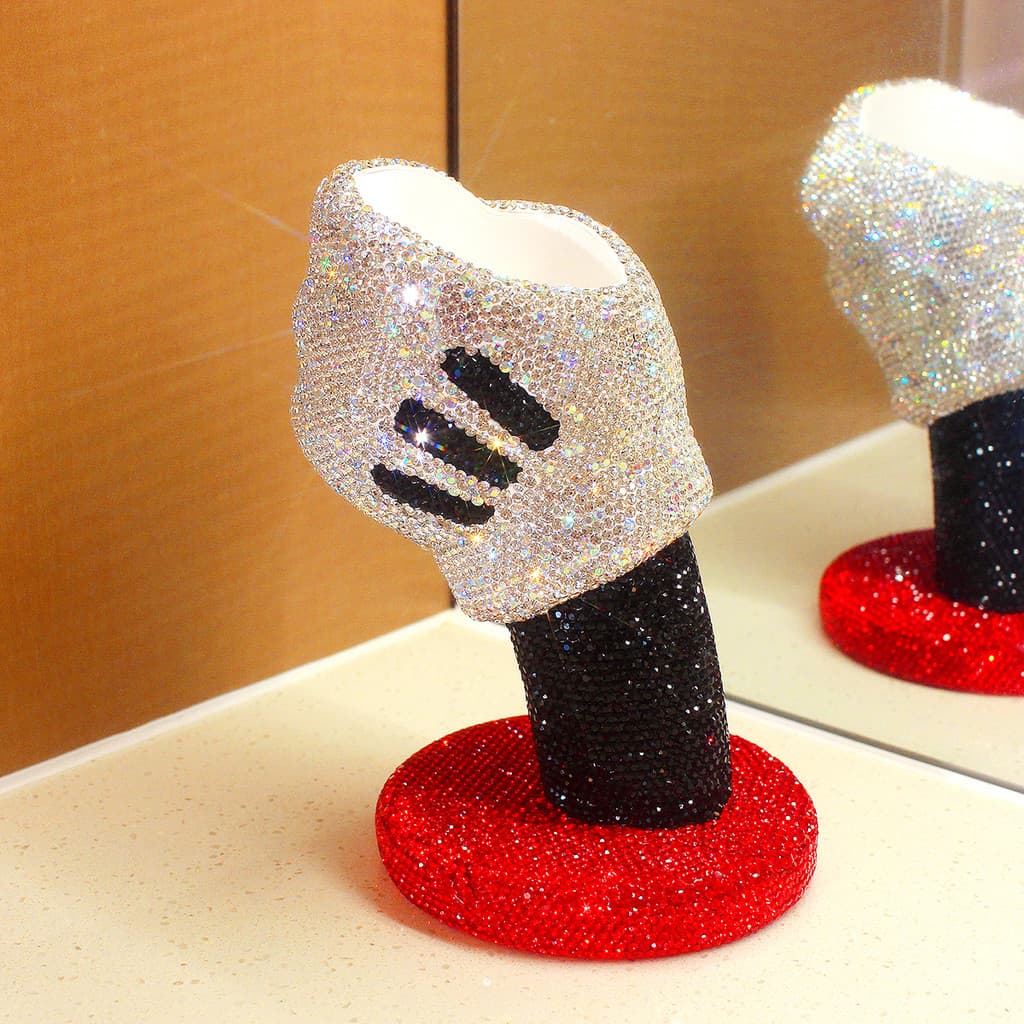 Diamante Mickey caixa de armazenamento de controle remoto sala de estar criativo ornamentos de mesa de alto valor bonito
