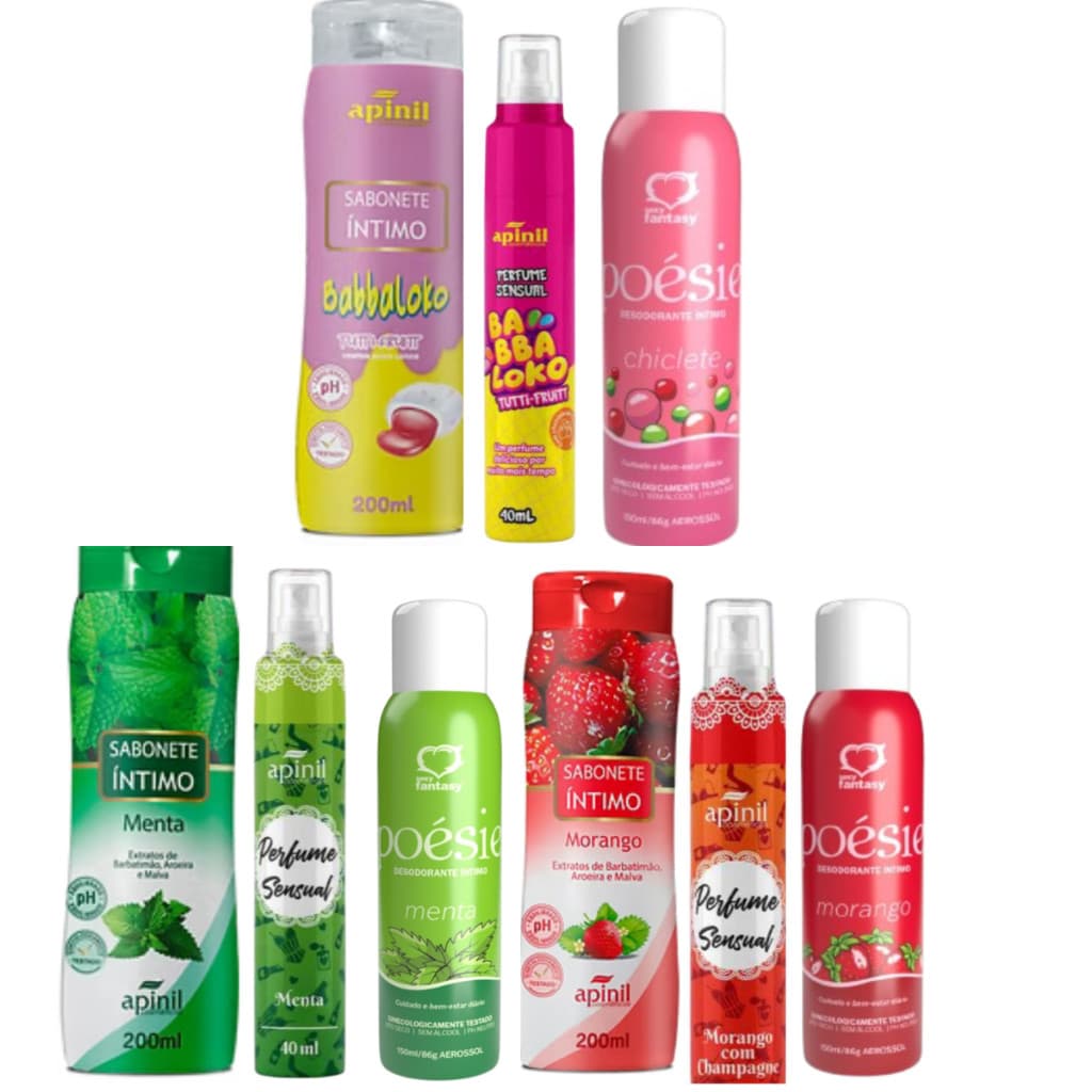 Kit Sabonete íntimo + Perfume Sensual + Desodorante íntimo