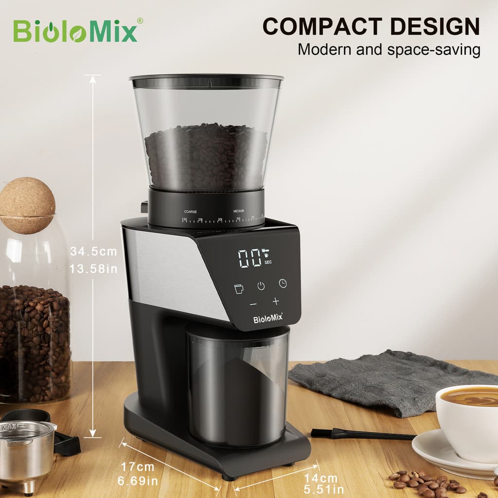 BioloMix Elétrica Cone Disco moedor de café moedor rebarba moedor de café