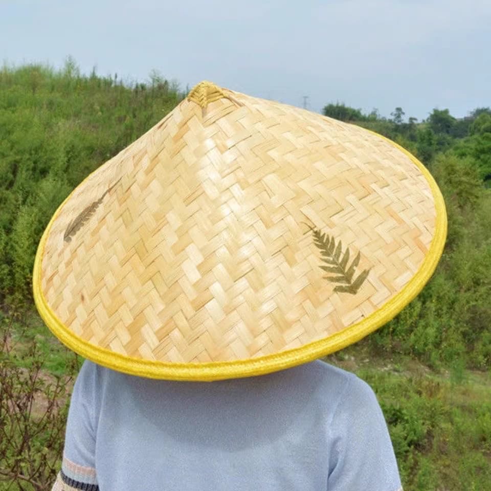 Chapéu de bambu chapéu feminino guarda-sol chapéu de bambu adereços de dança sol tamanho grande masculino protetor solar