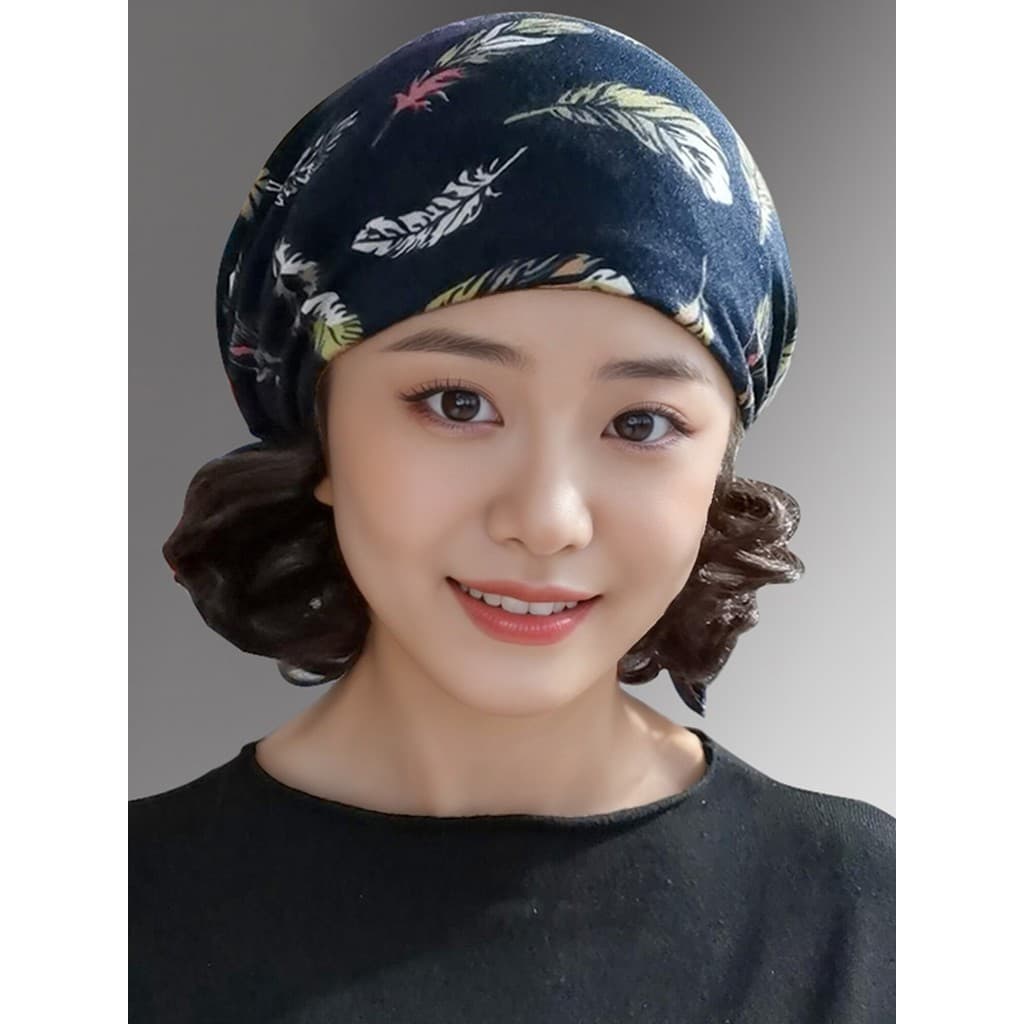 2026 novo estilo moda Baotou boné feminino primavera verão estilo bandana capuz estilo ocidental capa de cabelo branco l