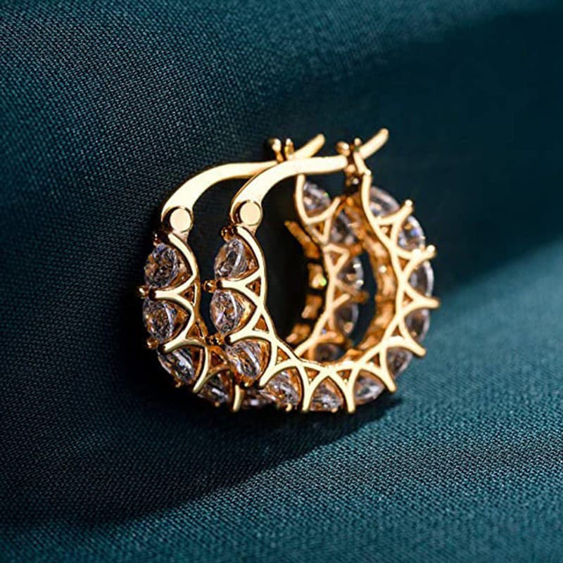 Brincos de zircônia em prata esterlina S925, joias elegantes e simples, brincos femininos, presente de casamento, atacad