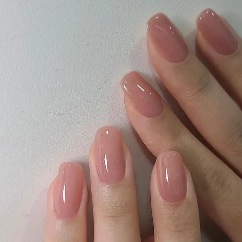 Europeu americano vestindo unhas doce menina Glitter unhas clareamento suave Manicure adesivos 24 peças produto acabado