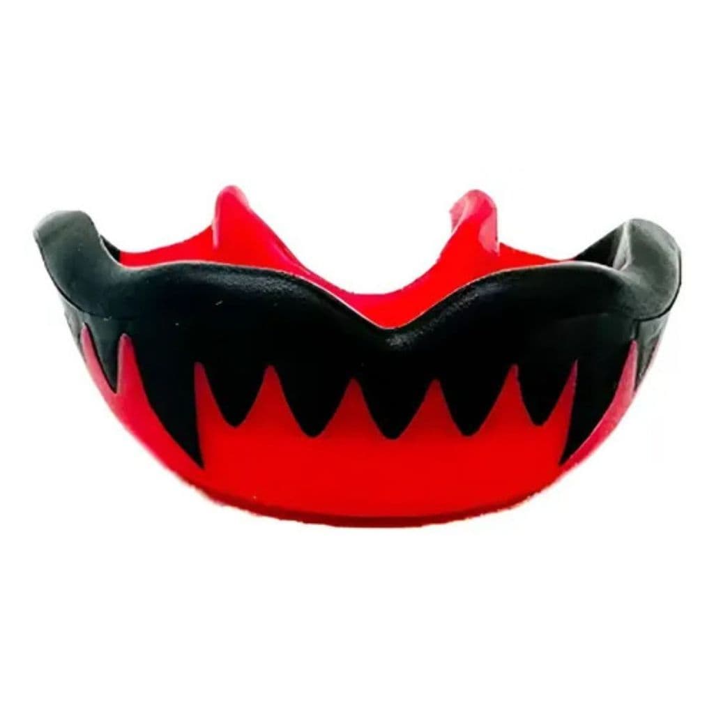 Protetor Bucal Boxe Muay Thai MMA Vampiro Preto e Vermelho