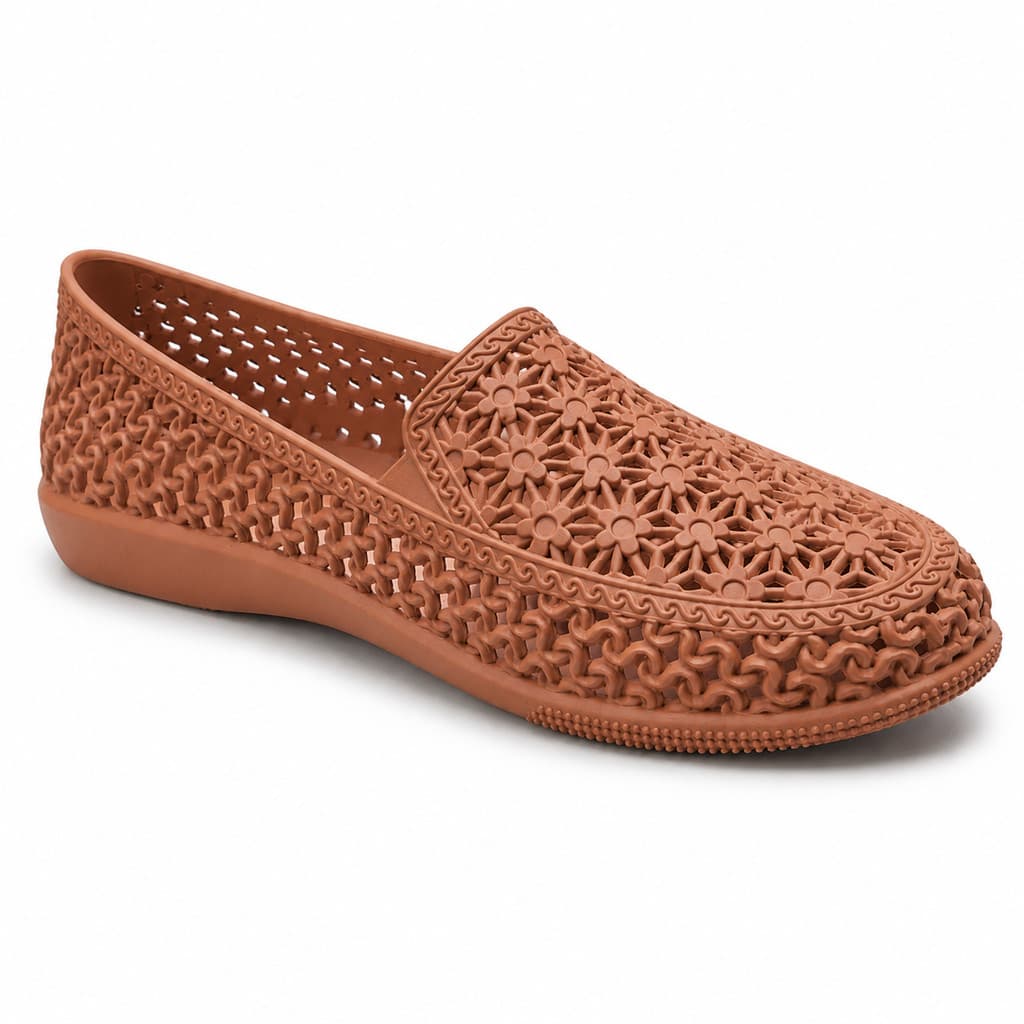 Sapatilha Feminina Vazada Casual Antiderrapante Sapato Feminino Leve Praia Piscina Versátil Conforto Premium e Diário