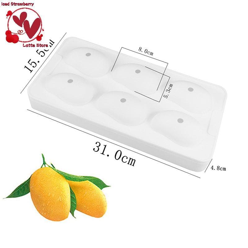 Beautyus Criativo Série De Frutas Molde De Silicone Forma De Manga Para Assar Mousse De Chocolate Bolo Sorvete Sobremesa