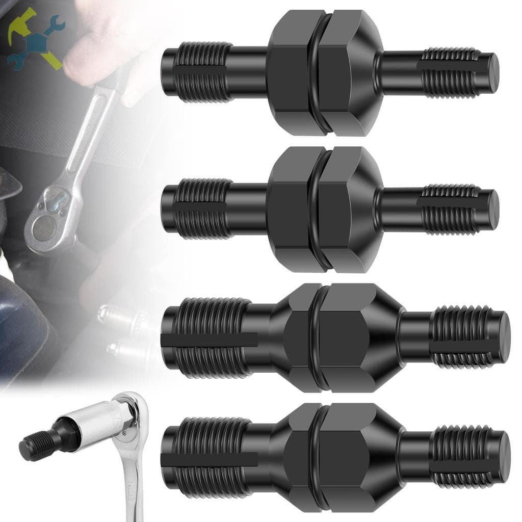 Kit De Reparo De Rosca De Vela De Ignição , 4 Pacotes , Aço Carbono , Caçador Com Cabeça Sextavada De 13/16 " Para Carro