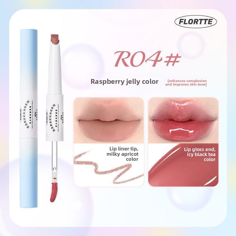 Delineador labial duplo FLORTTE Rainbow Bubble Series