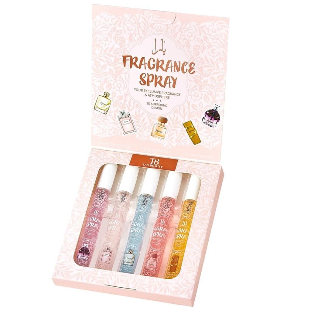 ADMD Kit com 5 Sprays Perfumados para Corpo e Ambiente, Tamanho Viagem de 10ml |   Misturas Florais, Frutadas e de Bauni